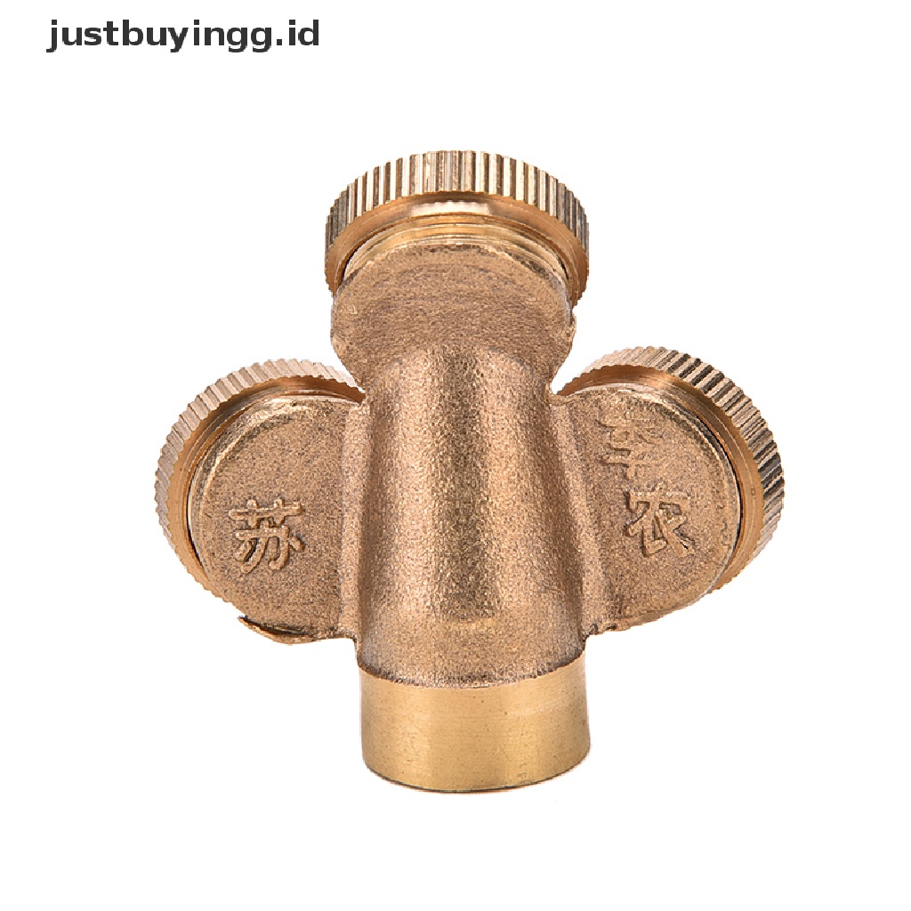 (Justbuyingg.Id) Nozzle Spray Misting Adjustable Bahan Kuningan Untuk Irigasi Taman