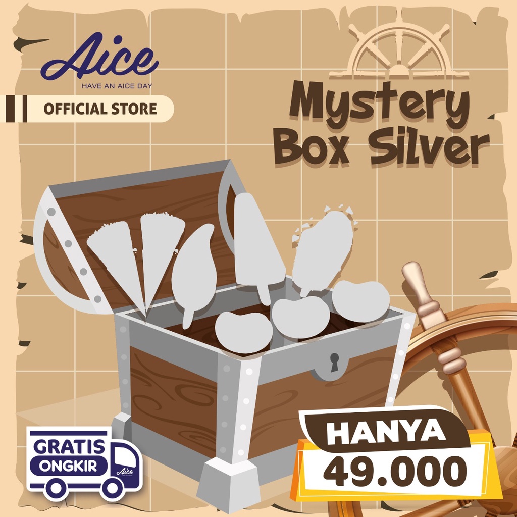 AICE Ice Cream Mystery Box Es Krim Silver