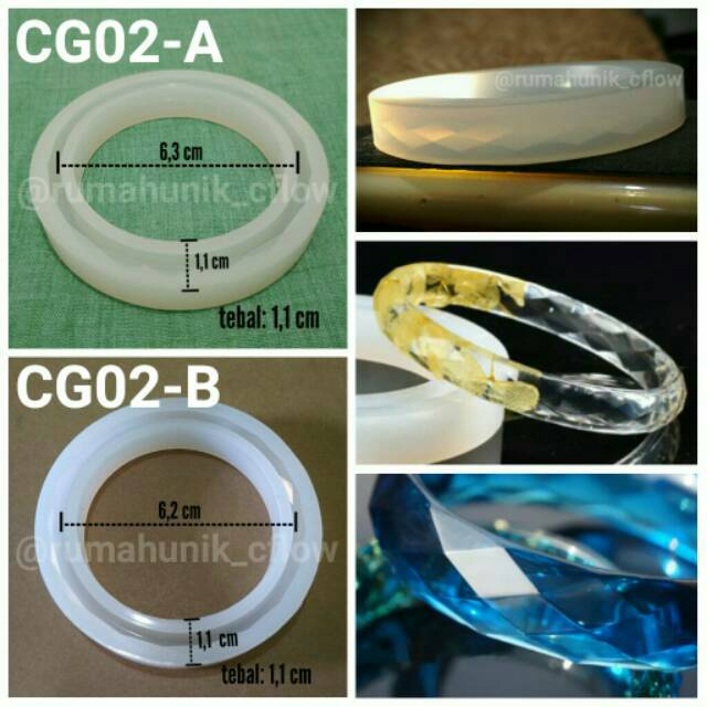 Cetakan gelang cetakan resin cetakan orgonite silicone mold cetakan kerajinan tangan