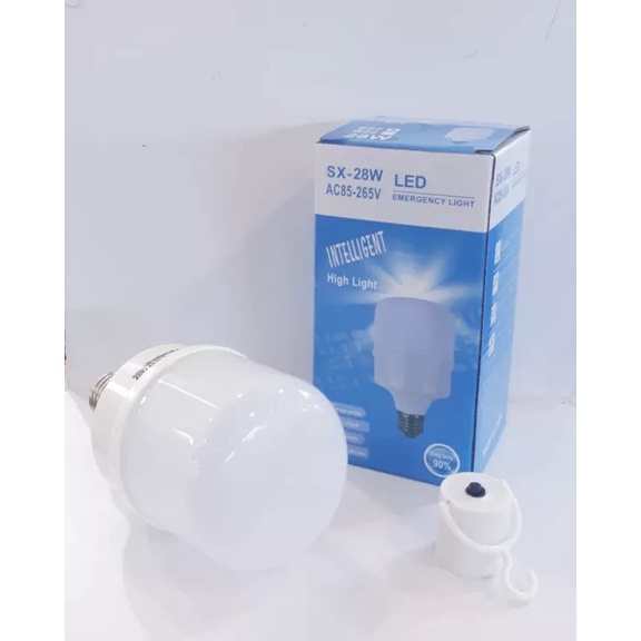 Lampu Bohlam LED Emergency 28 Watt - Lampu Darurat Saat Mati Lampu 28 Watt Putih - Lampu Disentuh Pegang Nyala