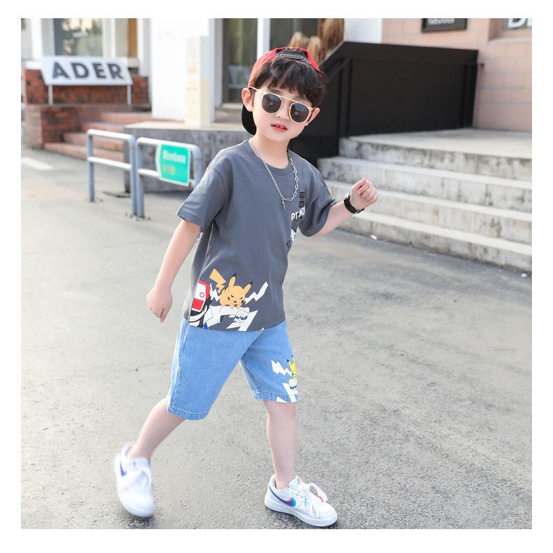 (LOLI-JKT) BOY-39 STELAN BOY MOTIF PIKACHU 110-160