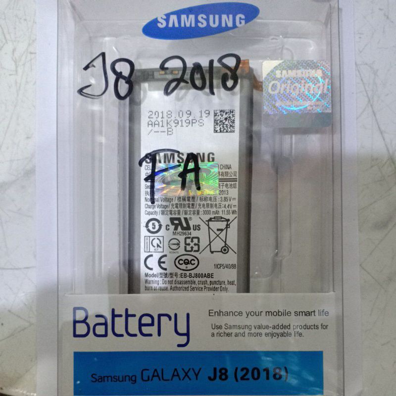 Baterai Tanam ORIGINAL samsung J8 2018