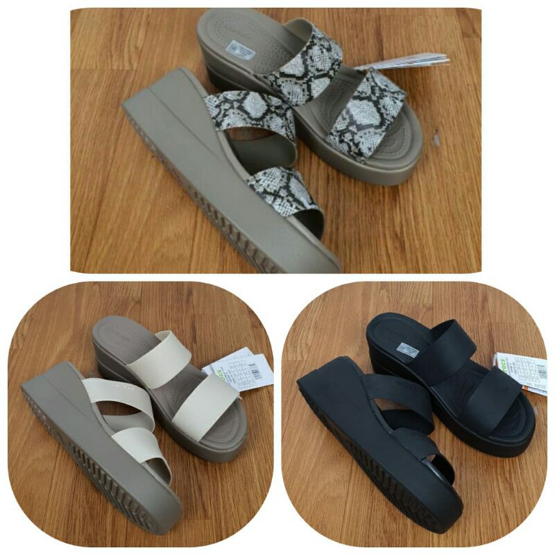 SANDAL CROCS BROOKLYN MID WEDGES WOMEN / BROOKLYN SLIDE WEDGES