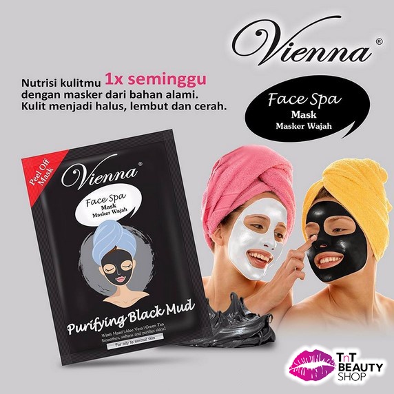 Image of VIENNA Face Spa Peel Off Mask Purifying Black Mud 15ml Sachet - 1 Sachet #2