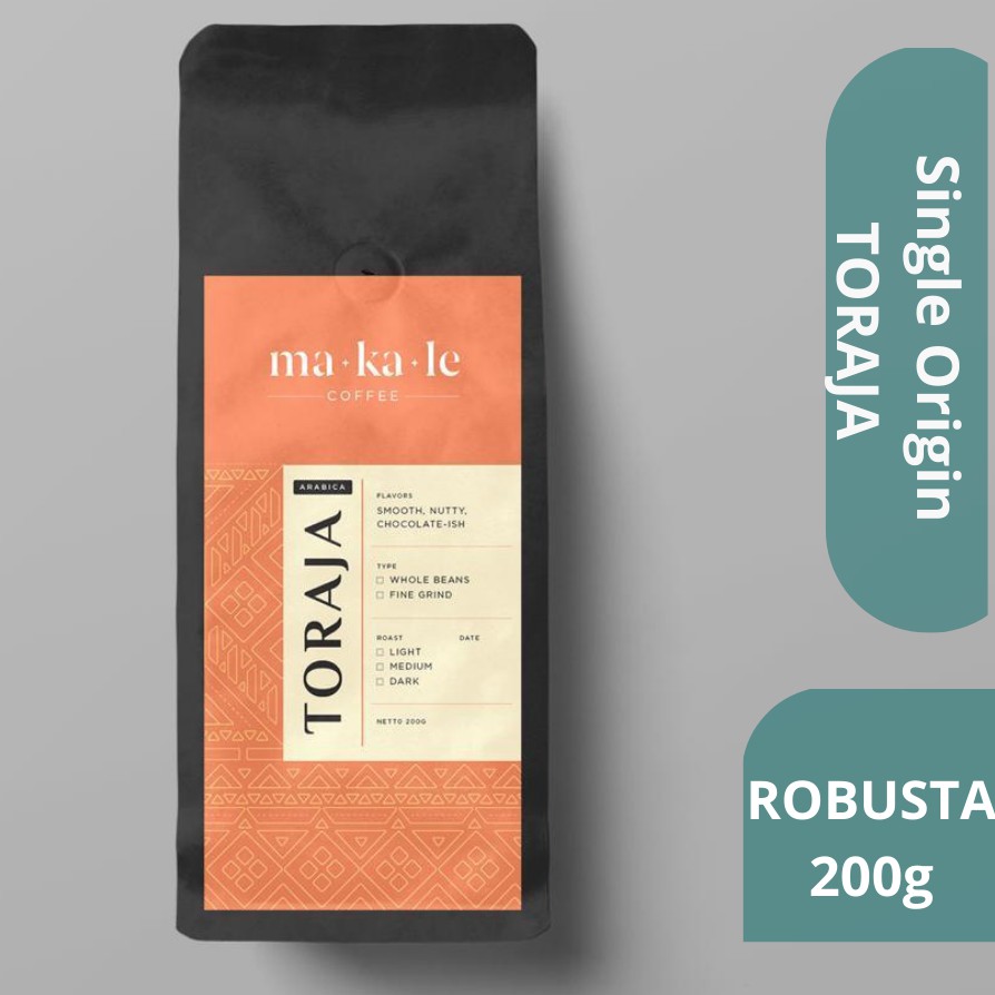 

Kopi Robusta Toraja Single Origin - Biji / Bubuk - 200gr