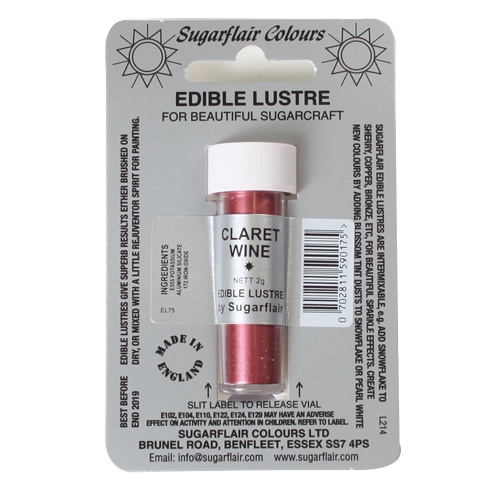 

Sugarflair Edible Lustre Dust - Claret Wine