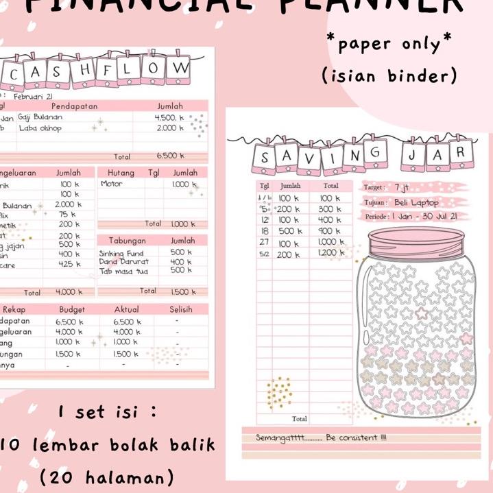 

| BIG SALE | New event | Splash ISI BINDER FINANCIAL PLANNER CATATAN KEUANGAN ⚡TOK SIAP 【COD】