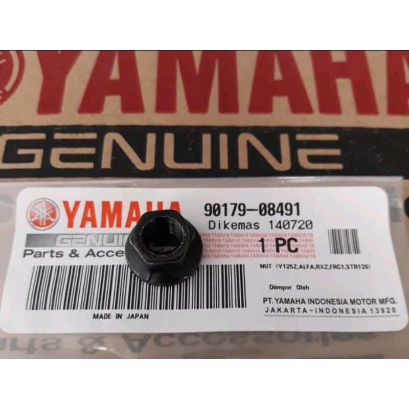 Mur sadel jok - mur baut mounting mesin - mur leher knalpot hitam rx king ori yamaha