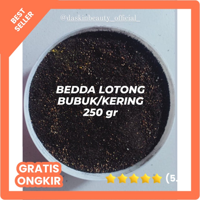 250gr BEDDA LOTONG BUBUK/Lulur Bedda lotong/ lulur bugis Asli