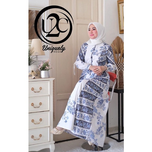 gamis casual batik kinara dress u2c