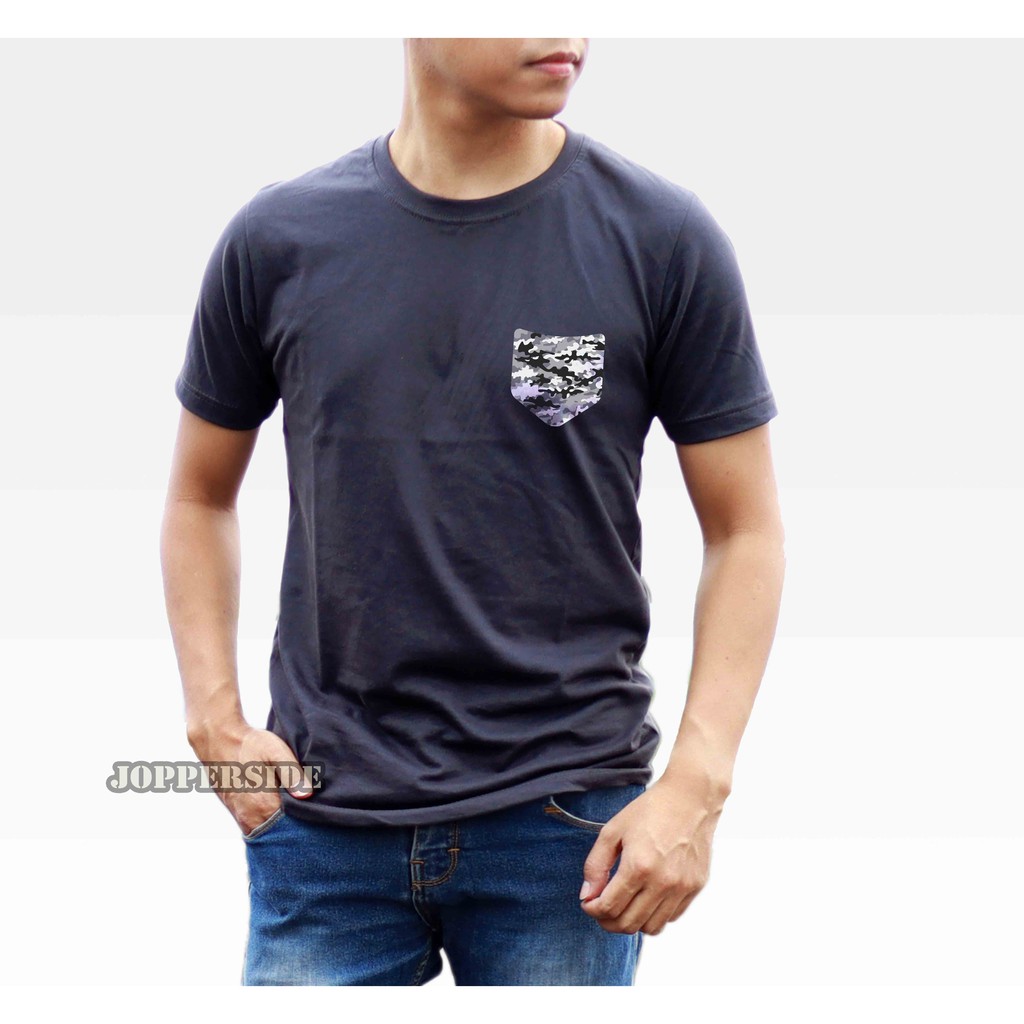 JOPPERSIDE KAOS DISTRO POLOS KANTONG POCKET LORENG ARMY PRIA ORIGINAL PREMIUM TS21