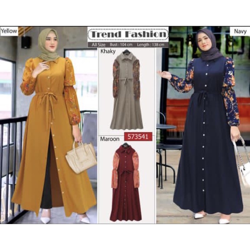 gamis extu 541 maxy balon flower import