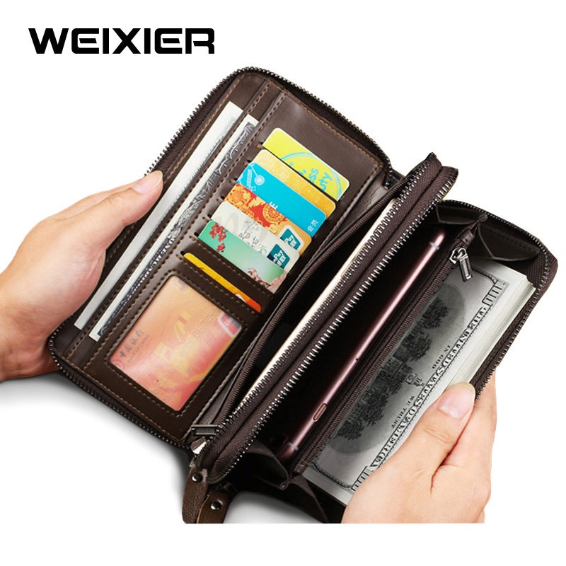 WEIXIER W88 Dompet Panjang Pria Long Bifold Kulit Premium WK-SBY