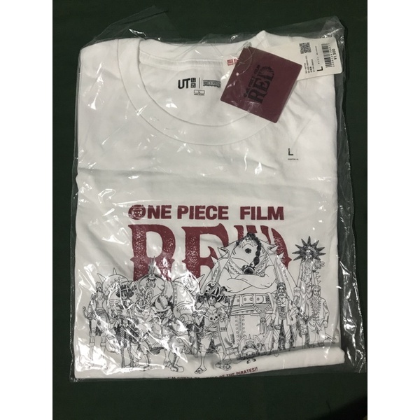 kaos uniqlo x ONE PIECE red original