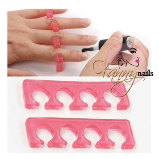 Separator pembatas kuku silikon karet jelly kaki tangan / silicone nail separator manicure pedicure