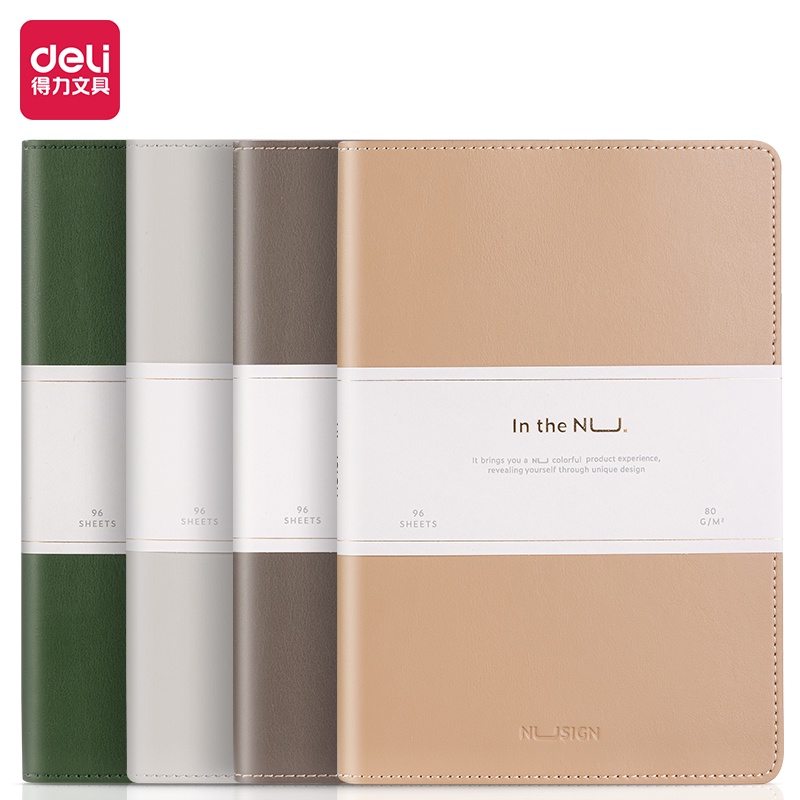 Nusign Leather Cover Notebook / Buku Catatan Tulis / Diary / Agenda Sampul Kulit A5 96 Lembar NS203