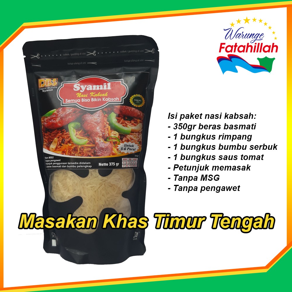 

Nasi Kabsah / Syamil / Kebuli / Basmati / Paket / Instan / rempah / Timur Tengah