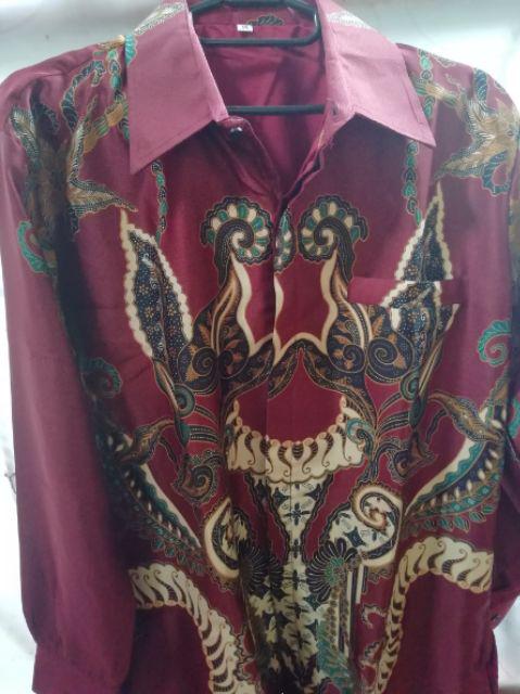 Kemeja Batik Tulis Pria Motif Sekar Jagad