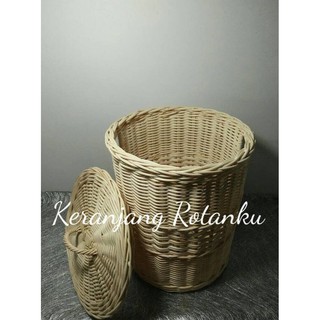 Termurah Keranjang Rotan  Laundry Lingkar  Mini Shopee 