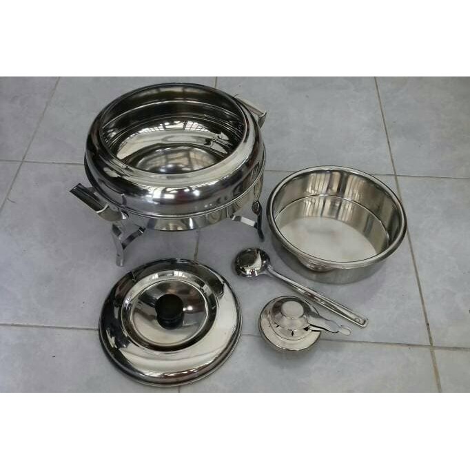 Tempat Sajian Prasmanan Bundar Tungku .Round Chafing Dish Nagako 555