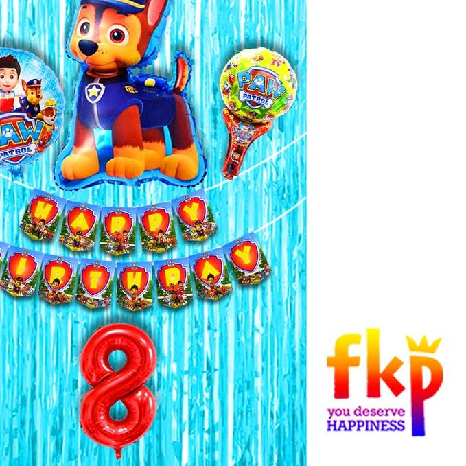 FUN KIDS PARTY Paket Simpel Dekorasi Ulang Tahun Anak Karakter Kartun dan Superhero/Set Dekor Ultah 