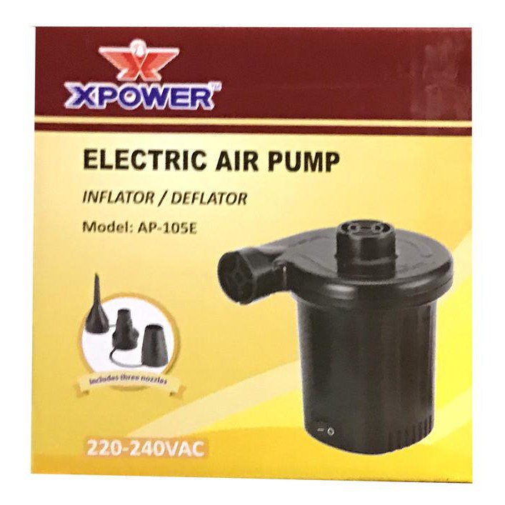 Xpower Electric Air Pump AP-105E Pompa Angin Portebel Mudah Dibawa