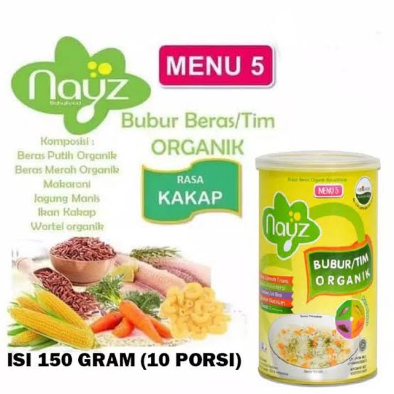 Bubur Bayi Organic tim 150g rasa kakap