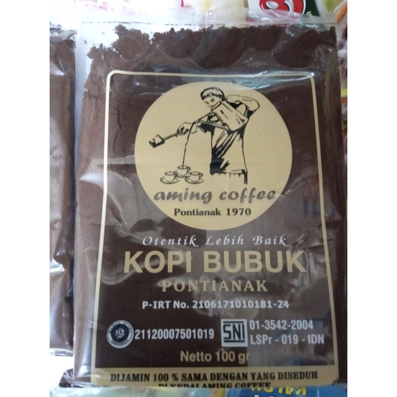 

Aming Coffee 100Gr/Kopi Bubuk Aming Pontianak/Kopi khas kalbar