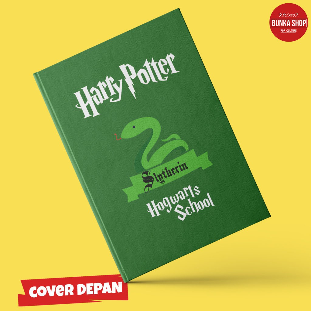 

Note Book Film Harry Potter Cute Slytherin Hardcover A5 Jurnal Agenda Planner