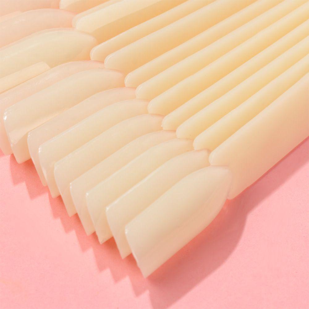 Solighter 50Pcs Tips Kuku Kartu Warna Alat Manikur Cincin Gesper Papan Latihan DIY