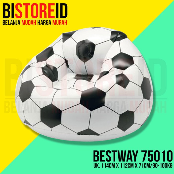 Bangku Sofa Angin Motif Bola Bestway 75010