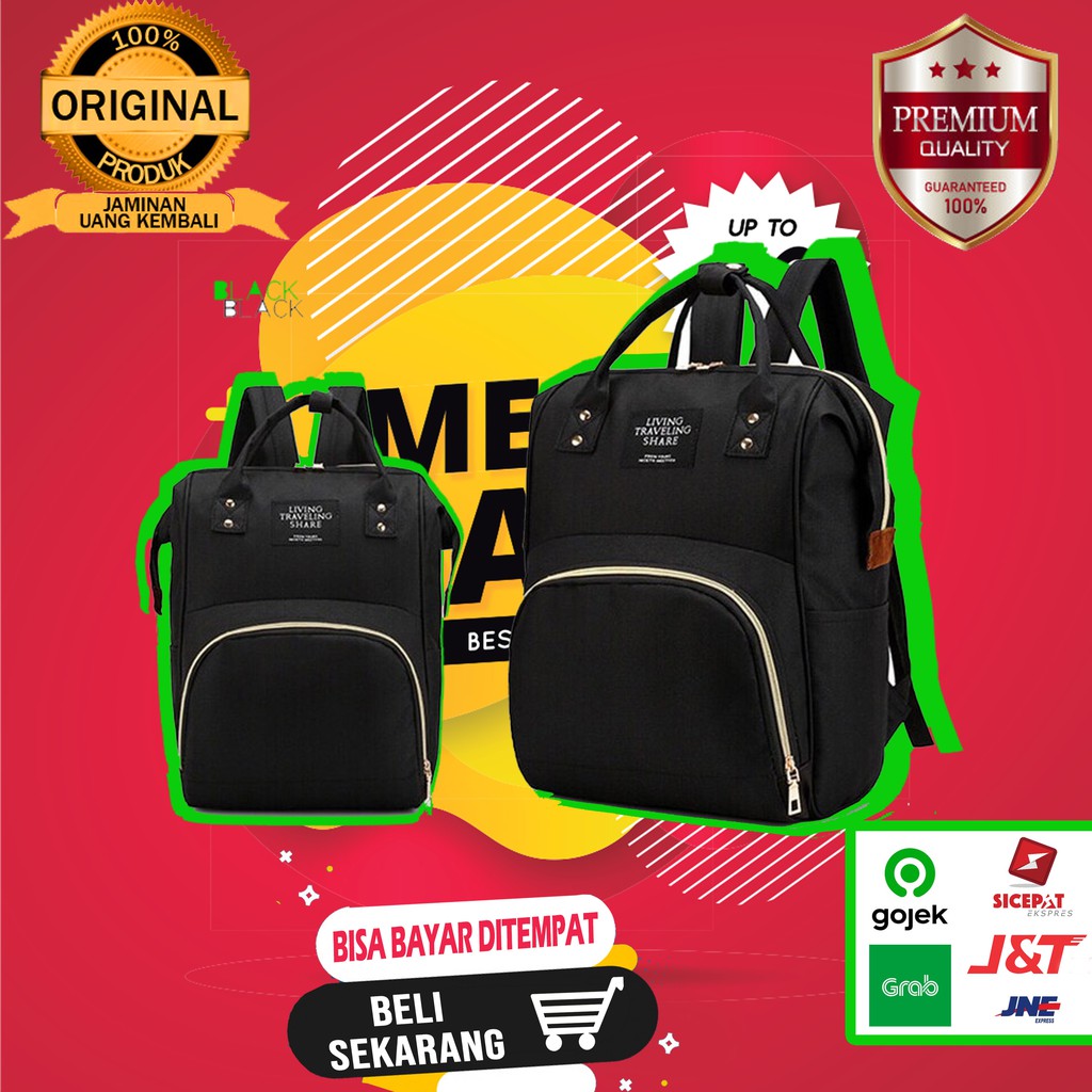Tas Punggung Wanita Tas Perlengkapan Bayi Traveling Bag Premium Import New Branded D57