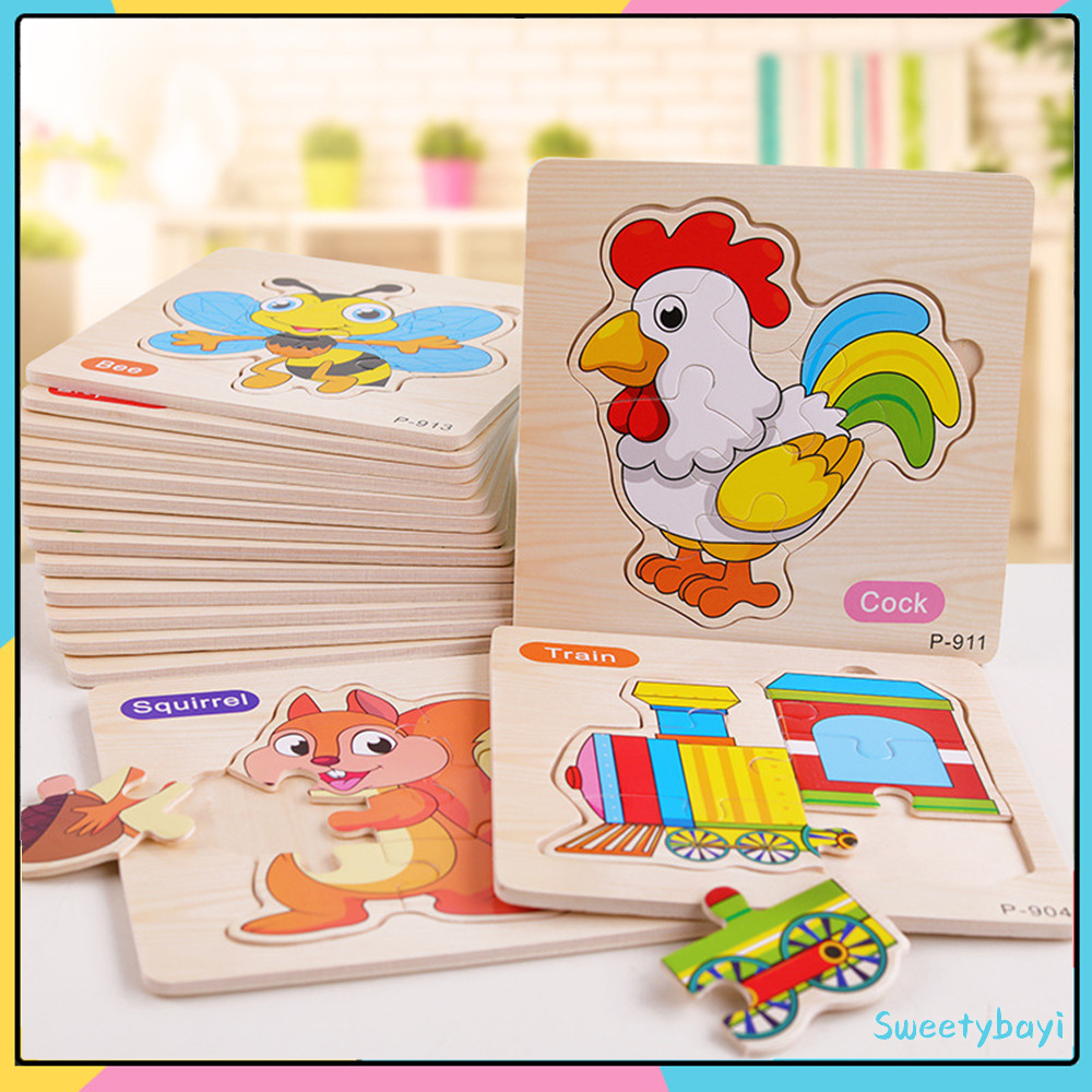 Sweetybayi Mainan Edukasi Jigsaw Puzzle / Puzzle Kayu Anak