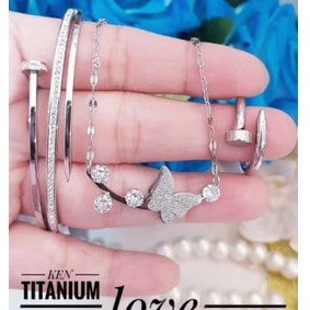 Titanium set perhiasan wanita i199