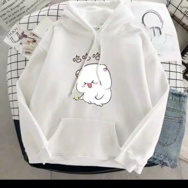 SWEATER BINO / HODDIE SWEATER WANITA BINO BAHAN BABYTERRY TEBAL GOOD QUALITY-4