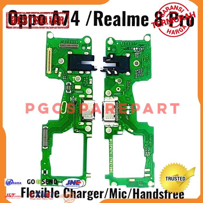 Acc Hp Original Flexible Connector Charger Mic Oppo A74 Realme 8 Pro