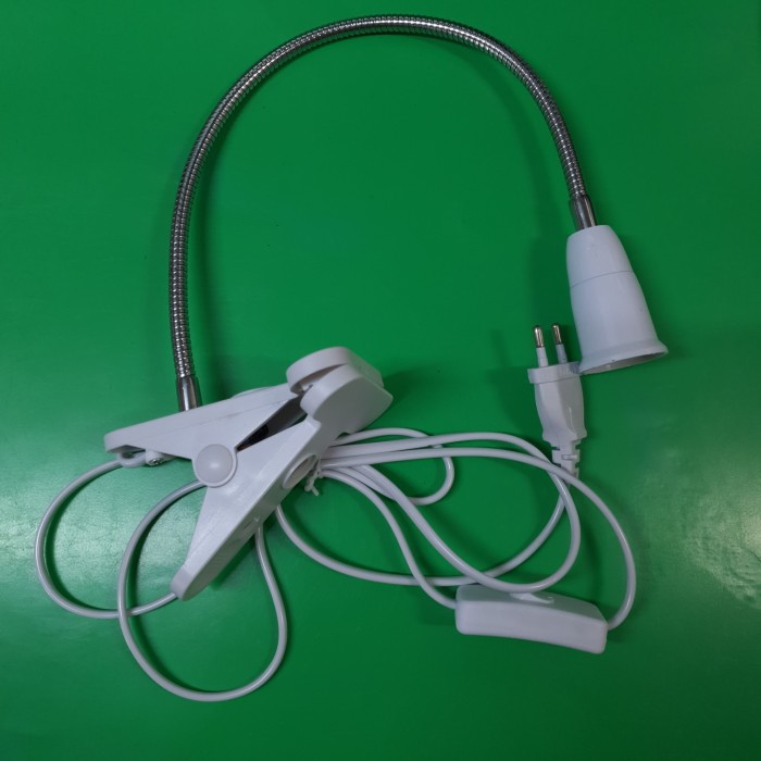 50 Lampu jepit Fitting Clip fitting jepit fitting fleksibel lampu baca