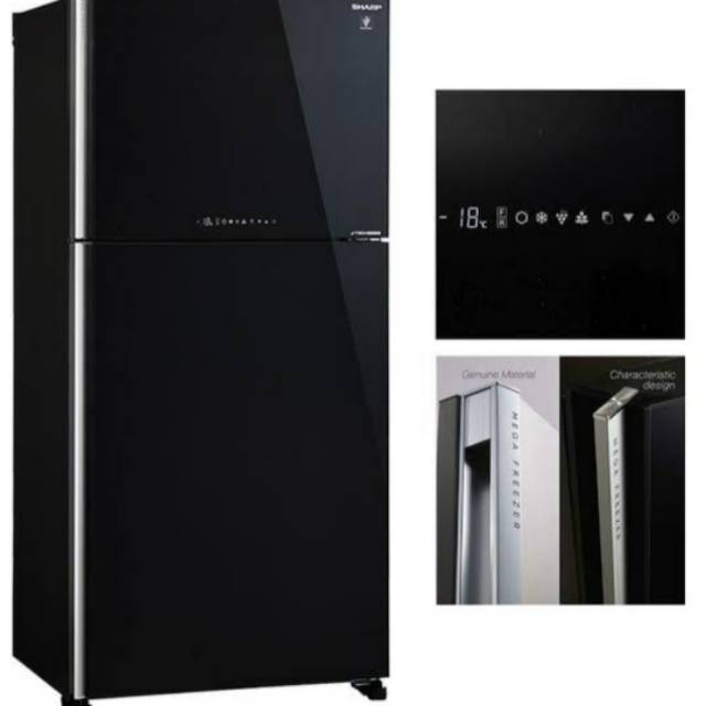 Kulkas 2 Pintu Sharp SJ-IG761PG J-Tech Inverter Hybrid Cooling System SJ-IG761PG-BK