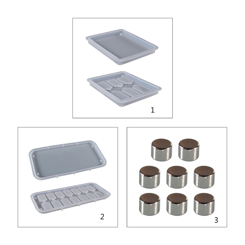 Siy Cetakan Memory Card 6 / 14 Sekat Bahan Silikon Untuk Kerajinan Tangan Diy