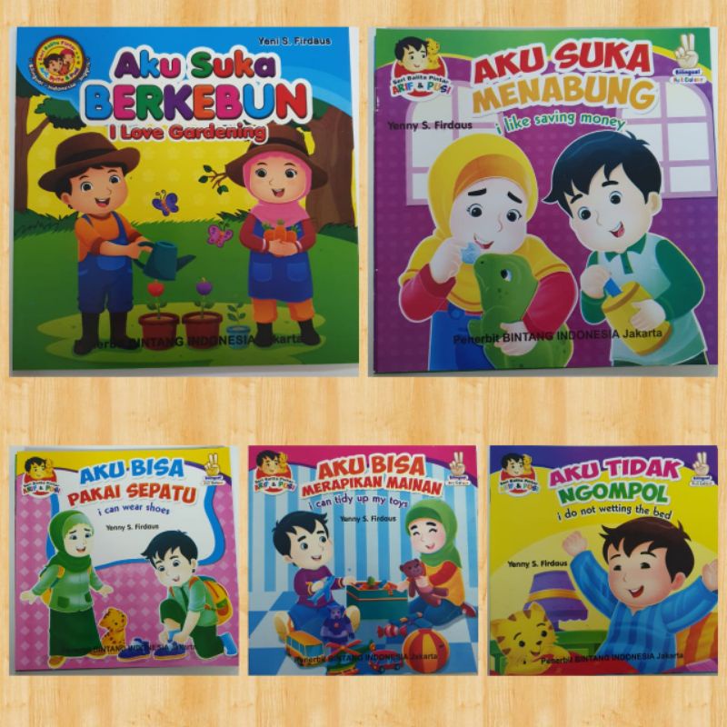 buku cerita bergambar seri balita pintar Bilingual