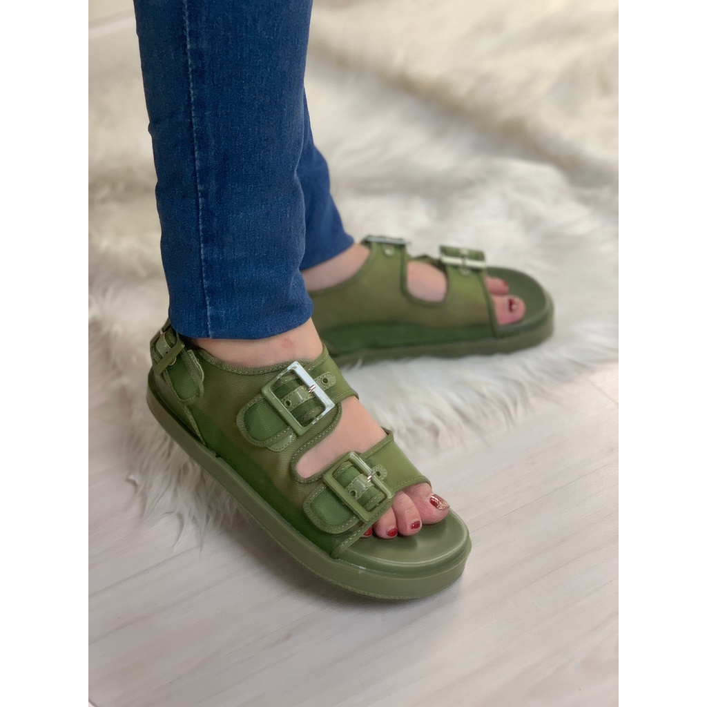 SANDAL WANITA CKS CKS339 MESH FLATFORM  PREMIUM IMPORT