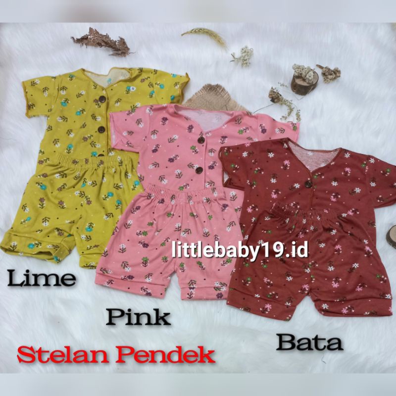 Setelan Baju Baby Motip Premium SNI/ Stelan Baju Newborn SNI