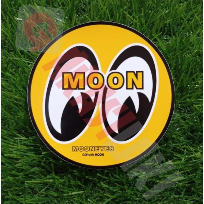 

(BISA COD) STICKER MOONEYES BULAT TEMPEL DALAM KACA TERBARU Kode 731