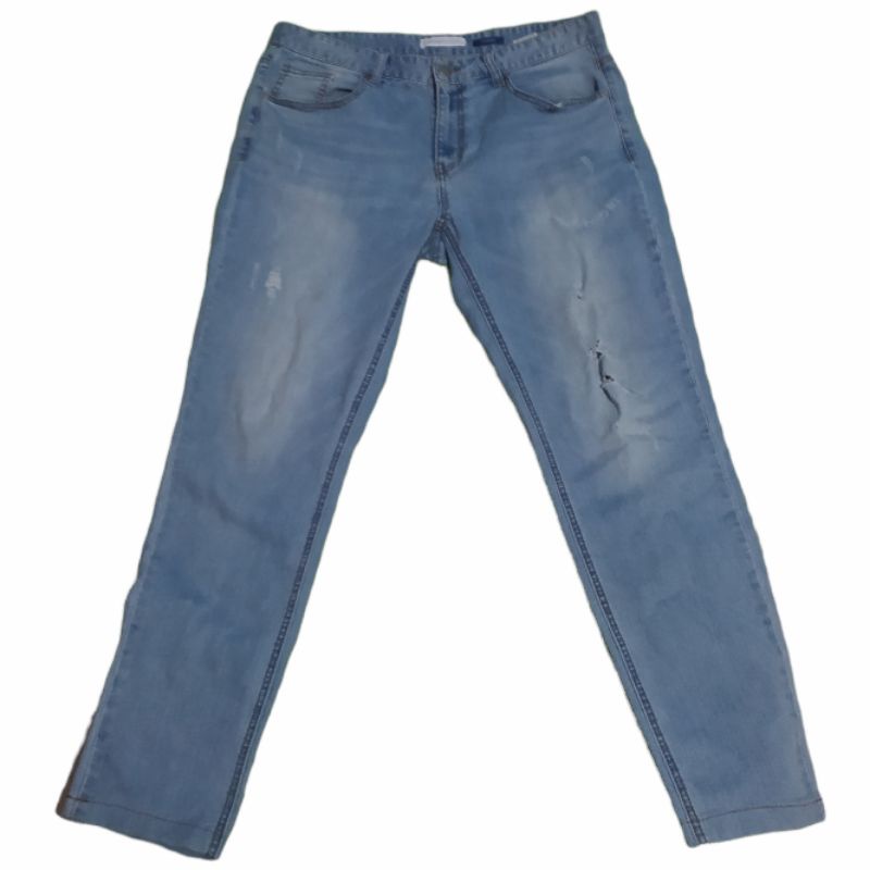 Celana jeans all about denim x frj jeans tapered second