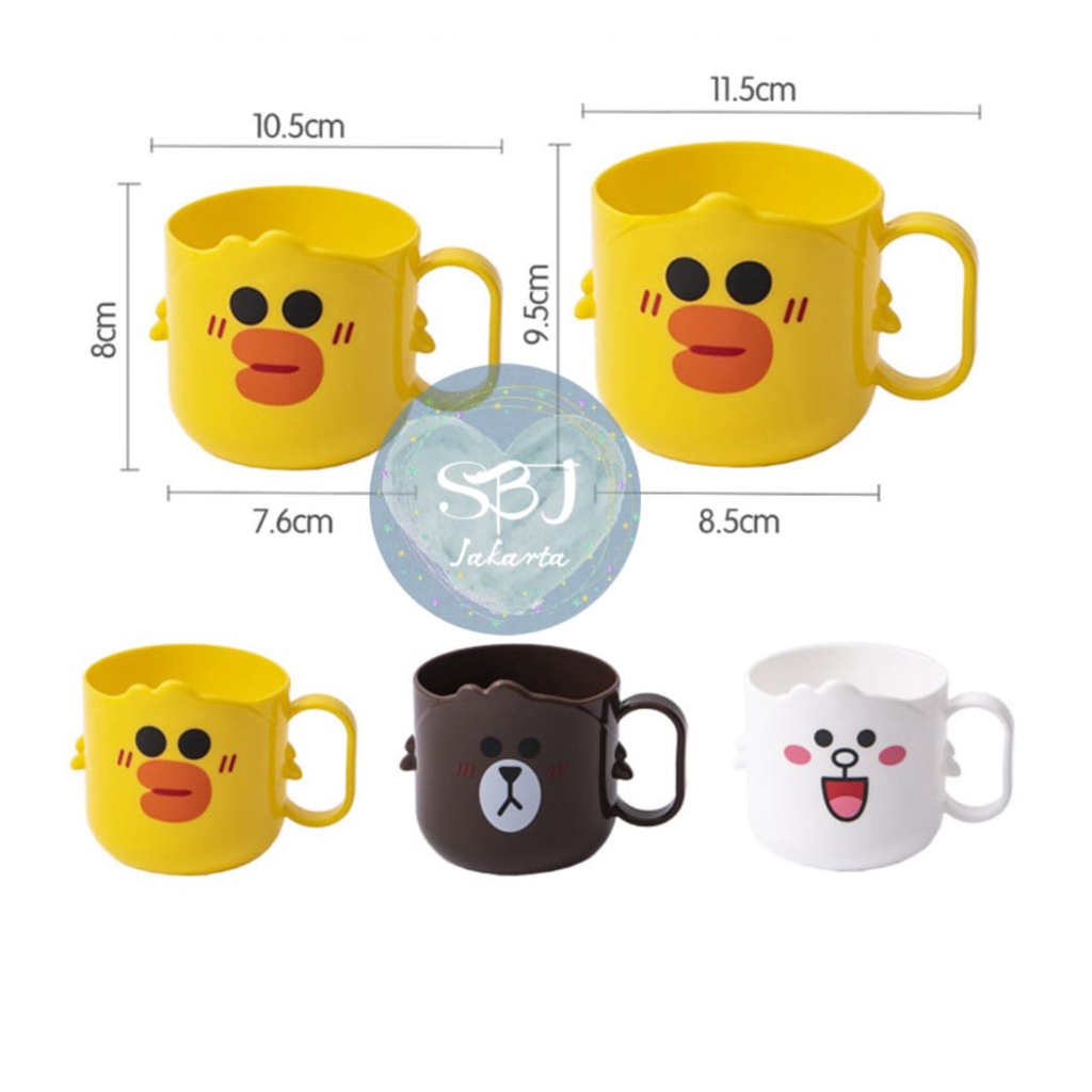 Mug Gelas Cangkir Plastik anak Lucu PP Food Grade BPA FREE 230ml