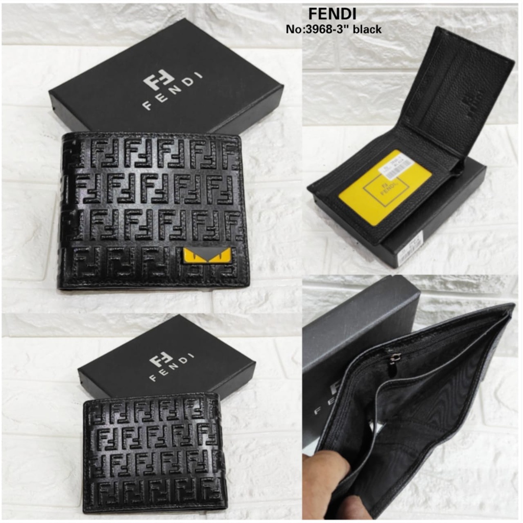 Dompet Pendek Pria Import Super Premium Dompet Lipat Pria Emboss Kulit Sapi Wallet Branded Leather Q
