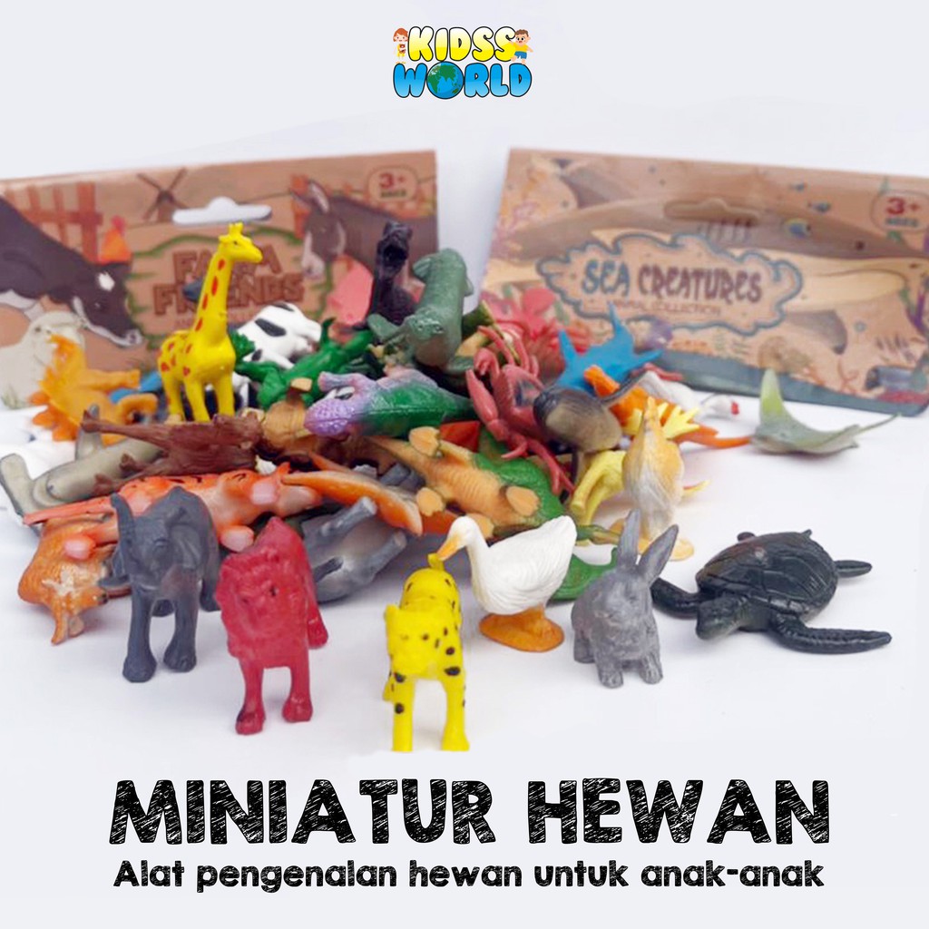 ANIMAL FIGUR / REPLIKA HEWAN / HEWAN MINI / MINIATUR HEWAN / MAINAN ANAK KECIL
