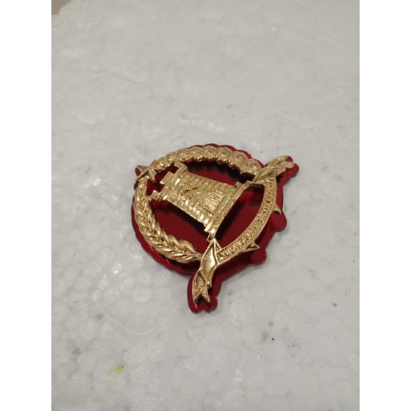 emblem baret zeni zipur tni ad akrilik mirror mika