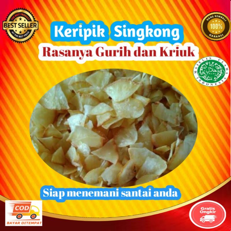 

makanan ringan keripik kripk singkong renyah gurih