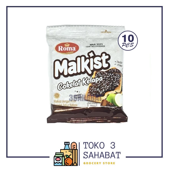 

Roma Malkist Cokelat Kelapa